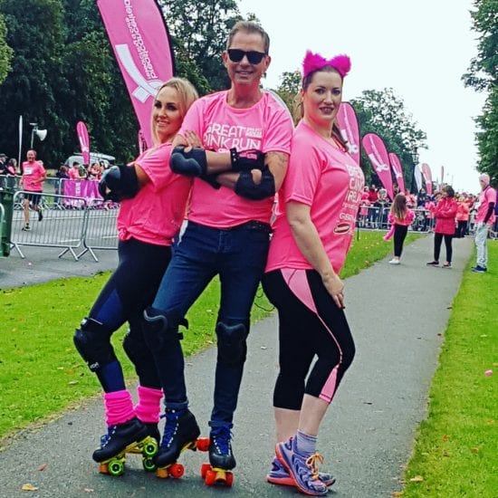 Teresa Costello, Elaine Crowley, Stephen Kelly, Great Pink Run, Breast Cancer Awareness, Breast Cancer