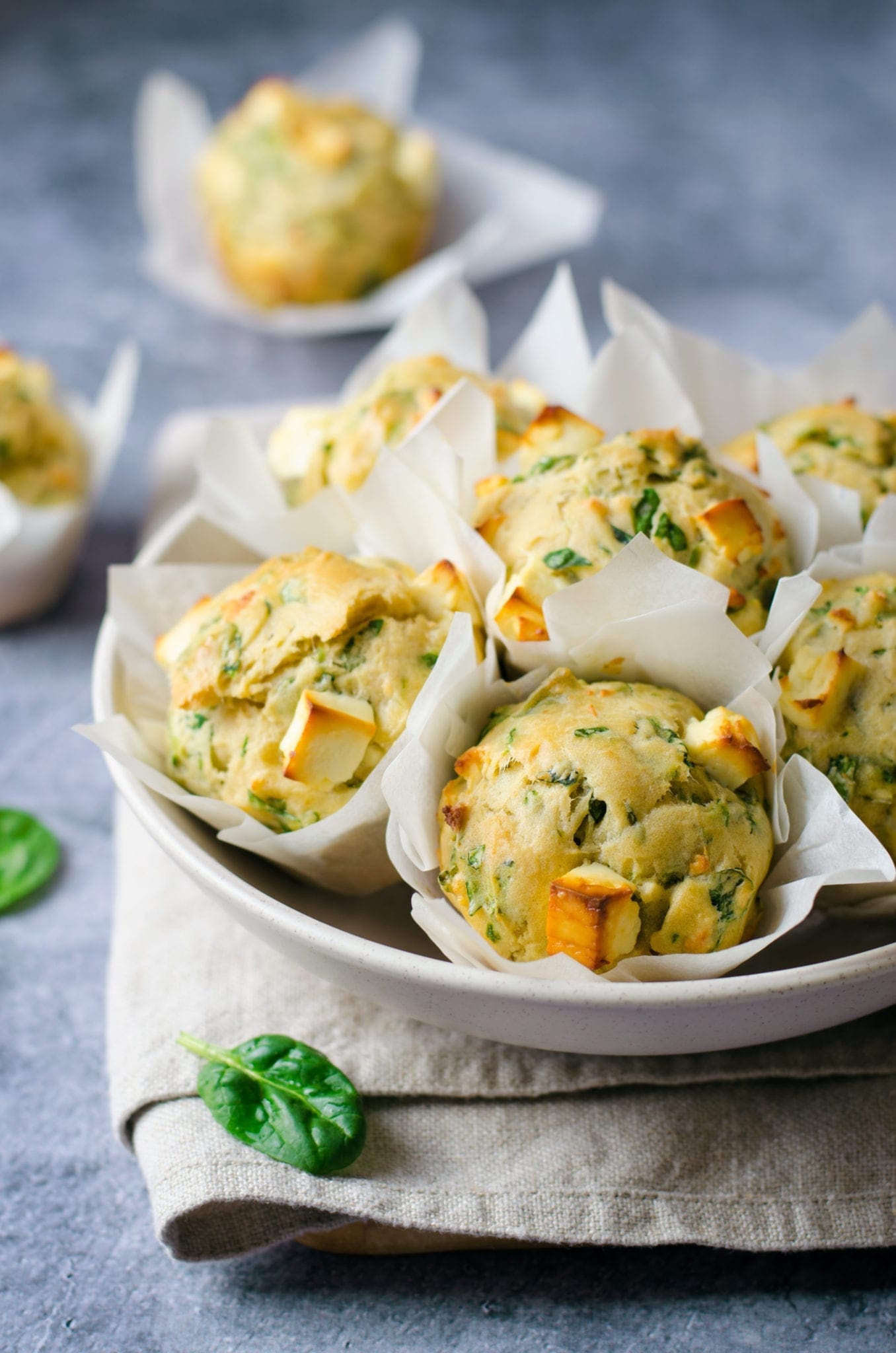 Carb Free Spinach & Egg Muffins - Unislim